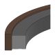 Style 1850 Bronze Filled PTFE Piston Seal, 3.00 Inch Bore Diameter, 2.44 Inch Groove Diameter, Inch Groove Width