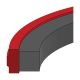 Style 2700 Polyurethane Piston Seal, 4.00 Inch Bore Diameter, 3.44 Inch Groove Diameter, Inch Groove Width
