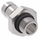 FD90 Series SAE J1502 Interchange Diagnostic Quick Disconnect, Male Half, -04 Coupling, 9/16-18 Male SAE O-Ring Boss (Straight Thread O-Ring)
