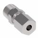 Steel Metric Flareless Fitting, 12.00 mm L Series To 3/8-18 Male NPT