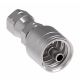 Global TTC 1 & 2 Wire Braid Steel Crimp Fitting, 1-1/16-14 Female SAE 45 deg Flare Swivel, -12 Hose, Straight