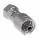 Global TTC 1 & 2 Wire Braid Steel Crimp Fitting, 3/4-14 Female NPSM Swivel, -12 Hose, Straight