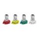 Pressure Washer Quick Coupler, Male Half, 1/4 Inch Coupling, White Spray Tip