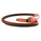 Dual-Line Non-Conductive Hydraulic Hose Assembly, 0.25 Inch ID Hose, 20 ft Foot Length, 3/8 NPTF Fittings, Plastic Guard, Up To 10000.00 PSI
