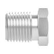 Stainless Steel Adapter, 1/8-27 Male NPT Plug
