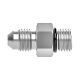 Stainless Steel Adapter, 1-1/16-12 Male SAE O-Ring Boss (Straight Thread O-Ring) To 1-1/16-12 Male JIC 37 deg Flare, Straight