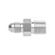 Stainless Steel Adapter, 3/4-14 Male NPT To 1-5/16-12 Male JIC 37 deg Flare, Straight