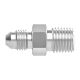 Stainless Steel Adapter, 1-1/4-11-1/2 Male NPT To 1-5/8-12 Male JIC 37 deg Flare, Straight