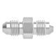 Stainless Steel Adapter, 7/16-20 Male JIC 37 deg Flare To 7/16-20 Male JIC 37 deg Flare, Straight