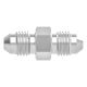 Stainless Steel Adapter, 9/16-18 x 7/16-20 Male JIC 37 deg Flare To 9/16-18 x 7/16-20 Male JIC 37 deg Flare, Straight
