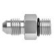 Stainless Steel Adapter, 3/4-16 Male SAE O-Ring Boss (Straight Thread O-Ring) To 3/4-16 Male JIC 37 deg Flare, Straight