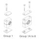 Standard Series Pipe & Tubing Polypropylene Support Clamp, Single Weld Plate, Hex Head Bolts With Cover Plate, 37.0 mm mm Size