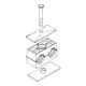 Twin Series Pipe & Tubing Polypropylene Support Clamp, Single Weld Plate, Hex Head Bolts With Cover Plate, 9.5 mm mm Size