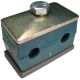 Twin Series Pipe & Tubing Polypropylene Support Clamp, Single Weld Plate, Hex Head Bolts With Cover Plate, 28 mm mm Size