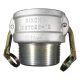 Aluminum Cam & Groove Coupler, Female Half, 4 Inch Male NPT