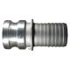 Aluminum Cam & Groove Adapter, Male Half, Inch Hose Shank