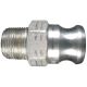 Aluminum Cam & Groove Adapter, Male Half, 1-1/4 Inch Male NPT