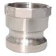 Stainless Steel Cam & Groove Adapter, Male Half, 3 Inch Female NPT