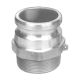 Stainless Steel Cam & Groove Adapter, Male Half, 2 Inch Male NPT