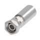 Steel Crimp 3903/7903 Swage Fitting, 1/4-19 Female JIS 60 deg Cone Swivel, -04 Hose, Straight