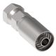 Steel Crimp 390H/790H Swage Fitting, 3/4-16 Female JIC 37 deg Flare Swivel, -08 Hose, Straight
