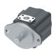 25VQ Series Vane Pump, 14 Ring Size, 13 Tooth SAE B Splined Shaft, Outlet 90 deg CCW from Outlet, CW Rotation