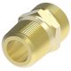 Brass Field Attachable 338 B Series Air Brake Adapter, 3/8 Male Air Brake To 0.38 Inch Male NPT, Straight
