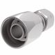Global OTC Steel Crimp Fitting, 1-5/16-12 Female JIC 37 deg Flare Swivel, -16 Hose, Straight