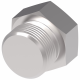 Blue Anodized Aluminum Adapter (AN 932),  Inch Male NPT Allen Head Plug