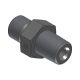 Steel Adapter, 1/4-19 Male BSPP (British Parallel) To 1/4-18 Male NPT, Straight