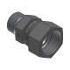 Steel Adapter, 1/2-14 Male BSPP (British Parallel) To 3/4-16 Female JIC 37 deg Flare, Straight
