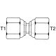Steel Adapter, 1-5/16-12 Female JIC 37 deg Flare Swivel To 1-5/16-12 Female JIC 37 deg Flare Swivel, Straight