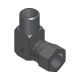Steel Adapter, 1/2-14 Male BSPP (British Parallel) To 3/4-16 Female JIC 37 deg Flare Swivel, 90 deg Elbow