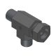 Steel Adapter, 1/4-19 Male BSPP (British Parallel) Run & Branch To 1/4-19 Female BSPP (British Parallel) Run, Tee