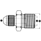 Steel Adapter, 1-1/16-12 Male JIC 37 deg Flare To M36 x 1.5 Male Kobelco, Straight