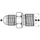 Steel Adapter, 7/8-14 Male JIC 37 deg Flare To M24 x 1.5 Male Metric Dual Purpose High Pressure S Series, Straight