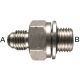 Stainless Steel Adapter, 9/16-18 Male JIC 37 deg Flare To 1/4-19 Male BSPP (British Parallel), Straight