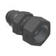 Stainless Steel Adapter, 7/16-20 Male JIC 37 deg Flare To 1/4-19 Female BSPP (British Parallel) Swivel, Straight