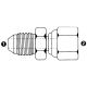 Stainless Steel Adapter, 7/16-20 Male JIC 37 deg Flare To 1/4-19 Female BSPP (British Parallel) Swivel, Straight