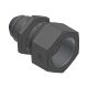 Steel Adapter, 3/4-16 Male JIC 37 deg Flare To 1/2-14 Female Flat Face BSPP (British Parallel), Straight