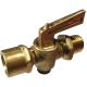 Brass 2-Way Shut-Off Plug Valve, 1/4 Inch Male NPT to Female NPT
