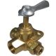Brass 3-Way Side Outlet Plug Valve, , 3/8 Inch Male NPT to Female NPT
