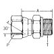 Steel Adapter, 1/4-18 Female NPT Swivel To 3/4-16 Male SAE O-Ring Boss (Straight Thread O-Ring), Straight