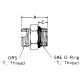 Steel Adapter, 1-11/16-12 Male SAE O-Ring Face Seal To 1-5/8-12 Male SAE O-Ring Boss (Straight Thread O-Ring), Straight