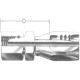 Steel Reusable 1 Wire Braid Reduced Bore Fitting, 1/2-14 Female BSP Swivel, -08 Hose, Straight