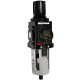 Aro-Flo Series Air Line Piggyback Filter/Regulator, 1/4 NPT Ports,  5 micron Element, 0-140 PSI PSI Spring Range, 47 SCFM Flow Rating