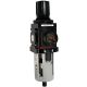 Aro-Flo Series Air Line Piggyback Filter/Regulator, 1/4 NPT Ports,  5 micron Element, 0-140 PSI PSI Spring Range, 72 SCFM Flow Rating