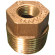 Brass Pipe Fitting, 1 x 3/8 Inch Hex Bushing