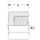 Steel Adapter, 3/4-14 Female NPT Cap