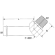 Steel Adapter,  Inch Hose Barb To 3/4-14 Male NPT, 45 deg Elbow
